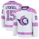 Youth Olle Lycksell Ottawa Senators ＃15 Premium White 2024 Hockey Fights Cancer Practice Jersey